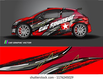 car graphic background vector. abstract racing livery design for vehicle vinyl wrap 