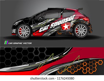 car graphic background vector. abstract racing livery design for vehicle vinyl wrap 