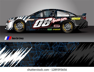 car graphic background vector. abstract racing livery design for vehicle vinyl wrap 