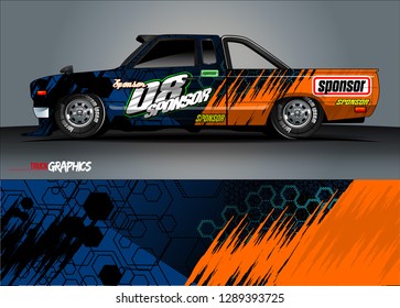 car graphic background vector. abstract racing livery design for vehicle vinyl wrap 