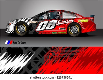 car graphic background vector. abstract racing livery design for vehicle vinyl wrap 