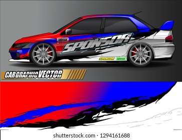 car graphic background vector. abstract race style livery design for vehicle vinyl sticker wrap 
