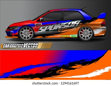 car graphic background vector. abstract race style livery design for vehicle vinyl sticker wrap 