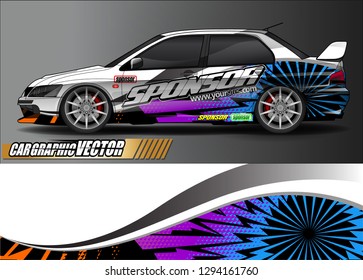 car graphic background vector. abstract race style livery design for vehicle vinyl sticker wrap 
