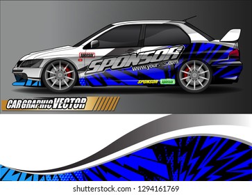 car graphic background vector. abstract race style livery design for vehicle vinyl sticker wrap 