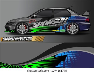 car graphic background vector. abstract race style livery design for vehicle vinyl sticker wrap 