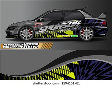 car graphic background vector. abstract race style livery design for vehicle vinyl sticker wrap 