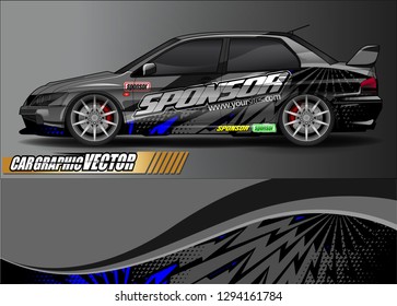 car graphic background vector. abstract race style livery design for vehicle vinyl sticker wrap 