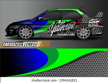 car graphic background vector. abstract race style livery design for vehicle vinyl sticker wrap 