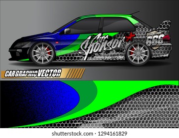 car graphic background vector. abstract race style livery design for vehicle vinyl sticker wrap 