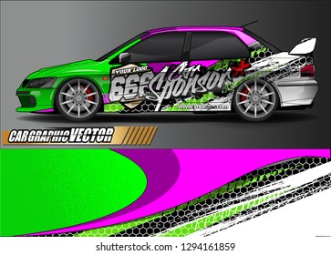 car graphic background vector. abstract race style livery design for vehicle vinyl sticker wrap 