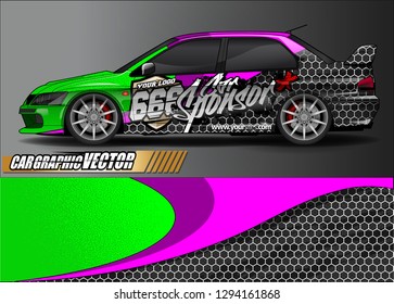 car graphic background vector. abstract race style livery design for vehicle vinyl sticker wrap 