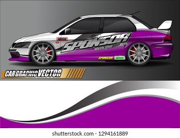 car graphic background vector. abstract race style livery design for vehicle vinyl sticker wrap 