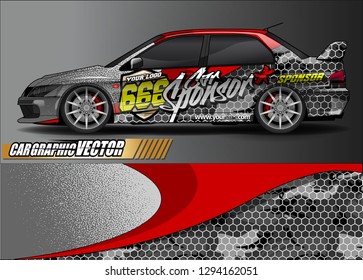 car graphic background vector. abstract race style livery design for vehicle vinyl sticker wrap 