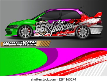 
car graphic background vector. abstract race style livery design for vehicle vinyl sticker wrap 