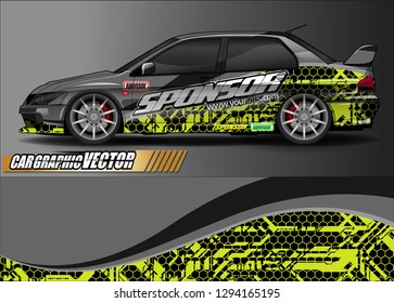 
car graphic background vector. abstract race style livery design for vehicle vinyl sticker wrap 