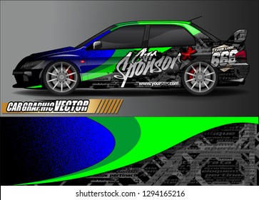
car graphic background vector. abstract race style livery design for vehicle vinyl sticker wrap 