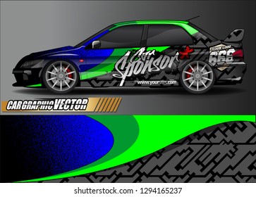 
car graphic background vector. abstract race style livery design for vehicle vinyl sticker wrap 