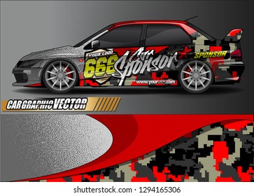 
car graphic background vector. abstract race style livery design for vehicle vinyl sticker wrap 