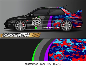 
car graphic background vector. abstract race style livery design for vehicle vinyl sticker wrap 