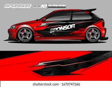 
car graphic background vector. abstract race style livery design for vehicle vinyl sticker wrap 
