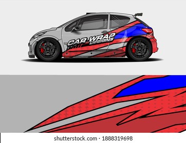 vector de fondo gráfico del coche. concepto de vector de líneas abstractas para vehículos gráficos envolver vinilo 
