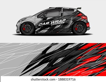 car graphic background vector. abstract lines vector concept  for vehicles graphics vinyl wrap 
