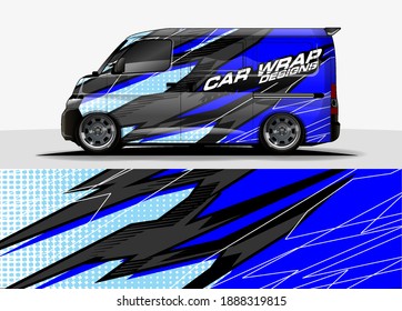 Car Graphic Background Vector. Abstract Lines Vector Concept  For Vehicles Graphics Vinyl Wrap 
