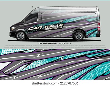 Vektorgrafik des Autos. Abstrakte Linien, Vektorgrafik mit modernem Camouflage-Design für LKW- und LKW-Grafikfolie 