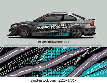 vector de fondo gráfico del coche. vector de líneas abstractas con concepto de diseño de camuflaje moderno para envoltura de vinilo para camiones y vehículos 