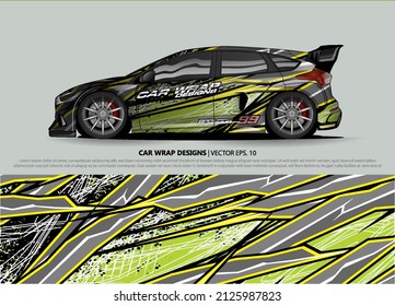 Vektorgrafik des Autos. Abstrakte Linien, Vektorgrafik mit modernem Camouflage-Design für LKW- und LKW-Grafikfolie 