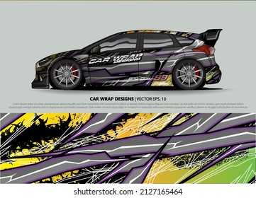 car graphic background vector. abstract race style livery design for vehicle vinyl sticker wrap