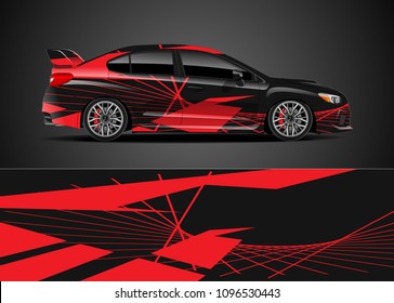 car graphic background wrap and vinyl sticker