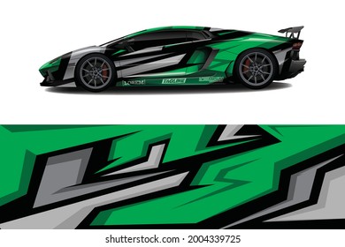 Concepto de diseño gráfico de coches. Diseños de rayas grunges abstractas gráficas para envolver 
