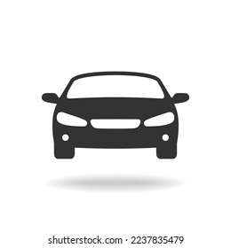 Car graphic icon. Auto sign isolated on white background. Vehicle  symbol. Vector illustration