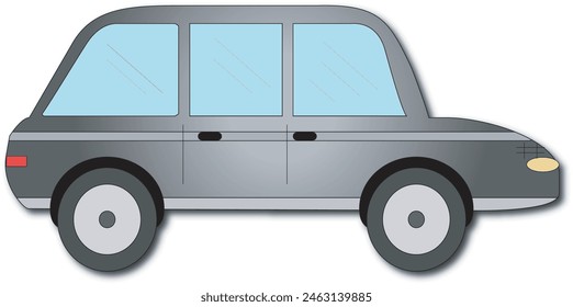 Car graphic outline kids design