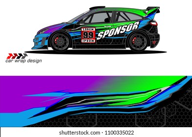 
car graphic vector. abstract background racing livery design for vehicle vinyl wrap 