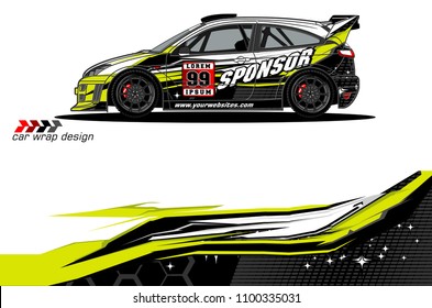 
car graphic vector. abstract background racing livery design for vehicle vinyl wrap 