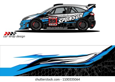 
car graphic vector. abstract background racing livery design for vehicle vinyl wrap 