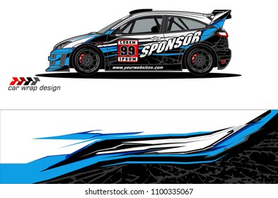 
car graphic vector. abstract background racing livery design for vehicle vinyl wrap 