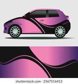 Car  graphic vector. abstract grunge background design for vehicle vinyl wrap and car branding.