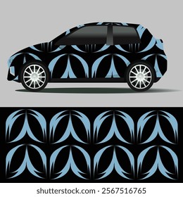 Car  graphic vector. abstract grunge background design for vehicle viny l wrap and car branding.