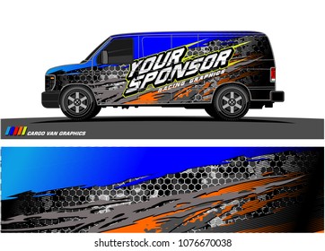 
Car graphic vector. abstract racing shape with modern camouflage design for vehicle vinyl wrap 

