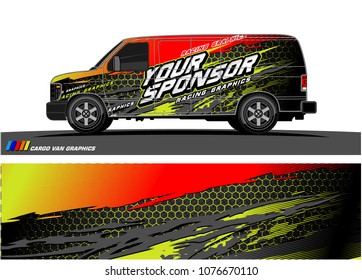 
Car graphic vector. abstract racing shape with modern camouflage design for vehicle vinyl wrap 
