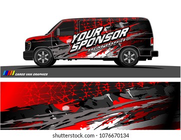 
Car graphic vector. abstract racing shape with modern camouflage design for vehicle vinyl wrap 
