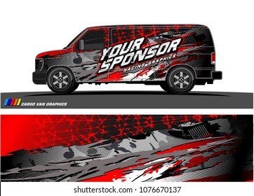 
Car graphic vector. abstract racing shape with modern camouflage design for vehicle vinyl wrap 
