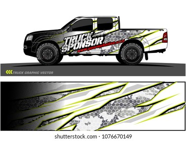 
Car graphic vector. abstract racing shape with modern camouflage design for vehicle vinyl wrap 
