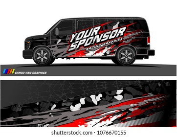 
Car graphic vector. abstract racing shape with modern camouflage design for vehicle vinyl wrap 
