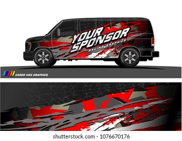 
Car graphic vector. abstract racing shape with modern camouflage design for vehicle vinyl wrap 
