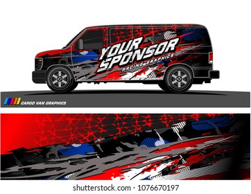 
Car graphic vector. abstract racing shape with modern camouflage design for vehicle vinyl wrap 
